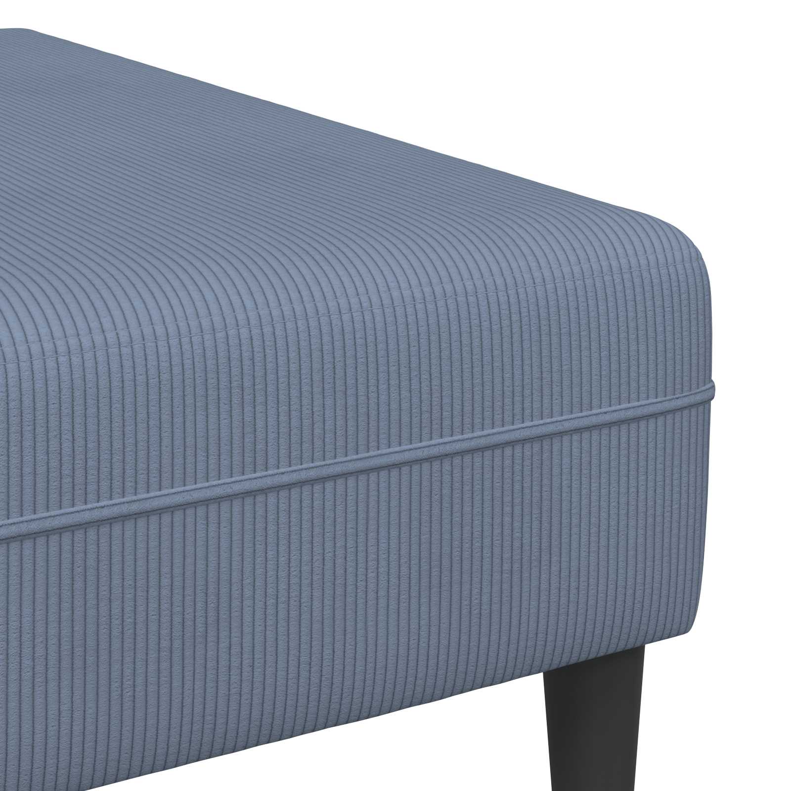 vidaXL Sofa Niebieski 250 x 188 x 76 cm Tkanina sztruksowa