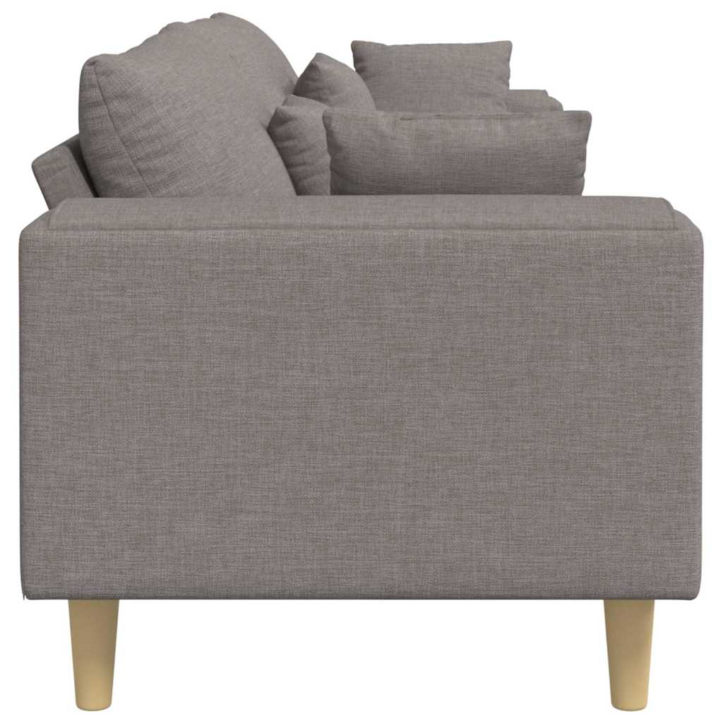 vidaXL Sofa z poduszką Ciemnoszary 250 x 77 x 76 cm tkanina