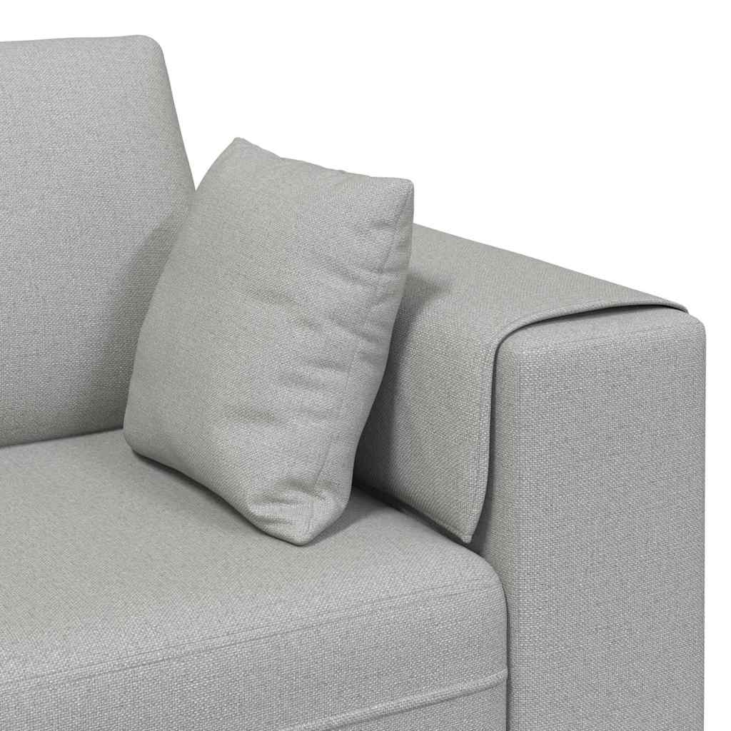 vidaXL Sofa Szary chmur 250 x 77 x 76 cm tkanina