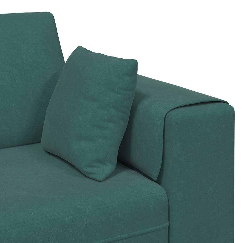 vidaXL Sofa Ciemna zieleń 250 x 77 x 76 cm Aksamit