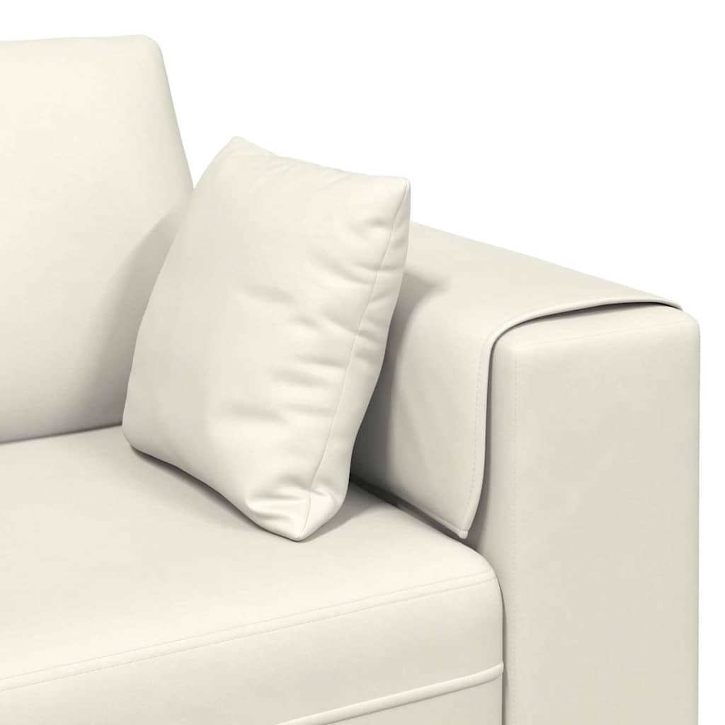 vidaXL Sofa Kremowy 250 x 77 x 76 cm Aksamit