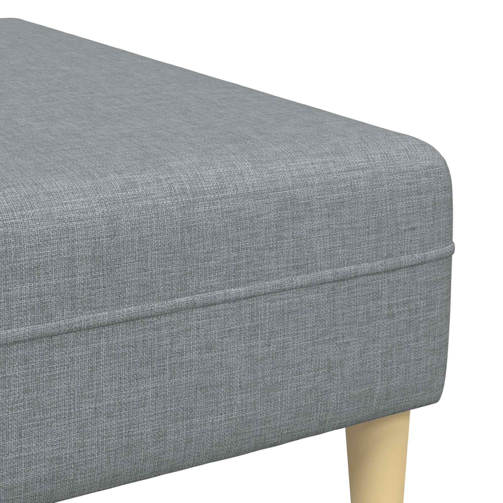 vidaXL Sofa z poduszką 3 pcs Jasnoszary tkanina