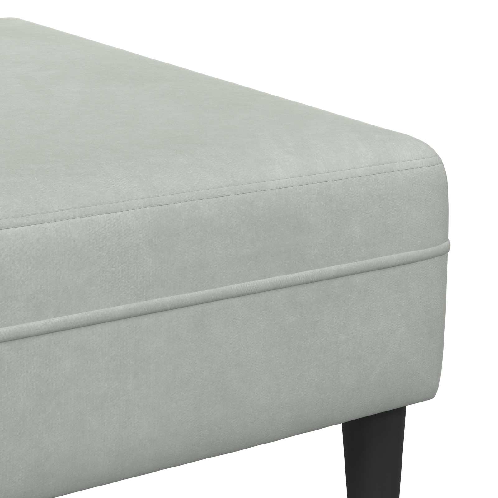 vidaXL Sofa 3 pcs Jasnoszary 250 x 188 x 76 cm Aksamit