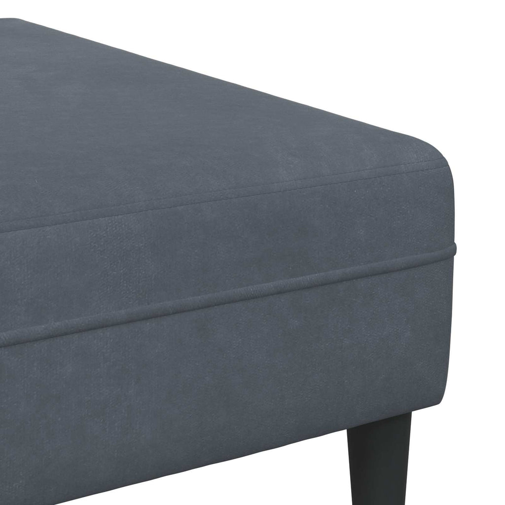 vidaXL Sofa 3 pcs Ciemnoszary 250 x 188 x 76 cm Aksamit