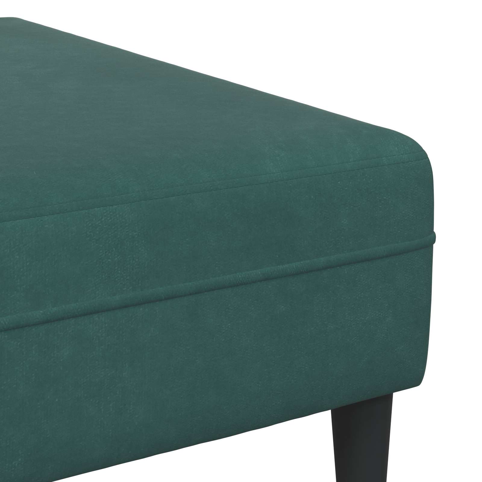 vidaXL Sofa 3 pcs Ciemna zieleń 250 x 188 x 76 cm Aksamit