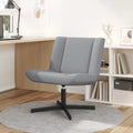 vidaXL Fotel obrotowy jasnoszary 63 x 75 x 76 cm tkanina