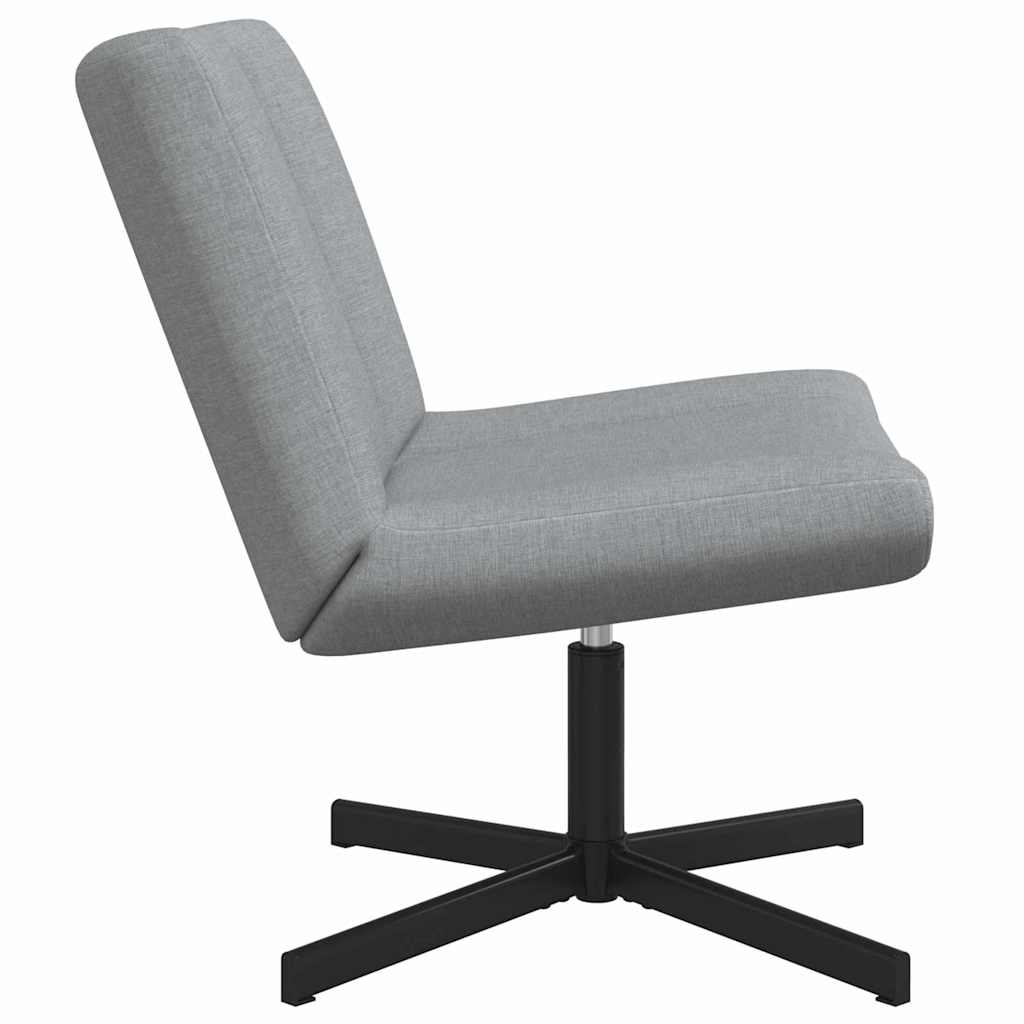 vidaXL Fotel obrotowy jasnoszary 63 x 75 x 76 cm tkanina