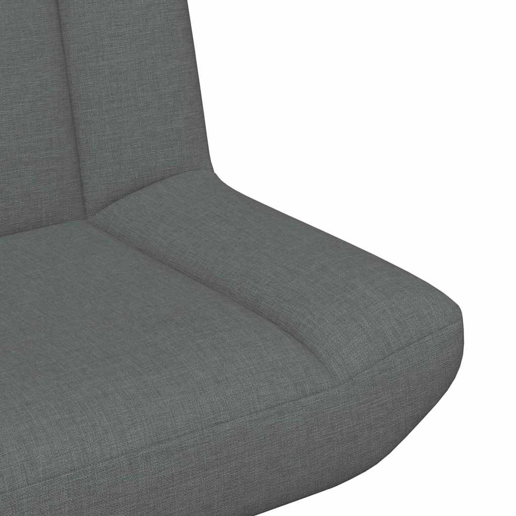 vidaXL Fotel obrotowy ciemnoszary 63 x 75 x 76 cm tkanina