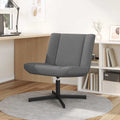 vidaXL Fotel obrotowy ciemnoszary 63 x 75 x 76 cm tkanina