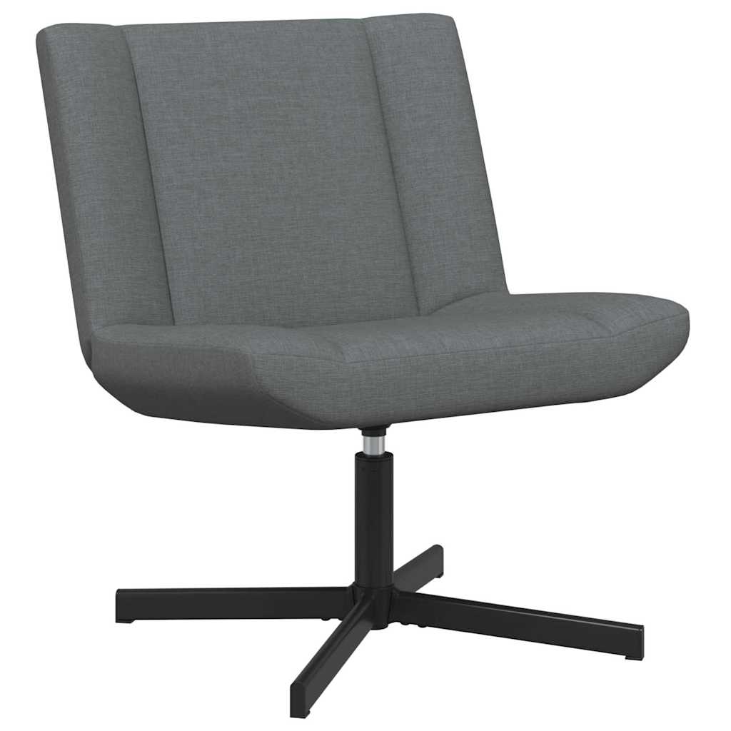 vidaXL Fotel obrotowy ciemnoszary 63 x 75 x 76 cm tkanina