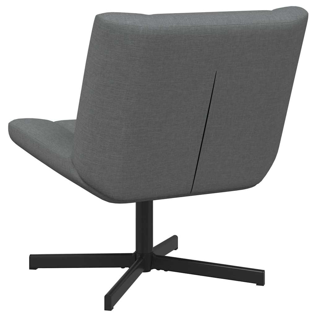 vidaXL Fotel obrotowy ciemnoszary 63 x 75 x 76 cm tkanina