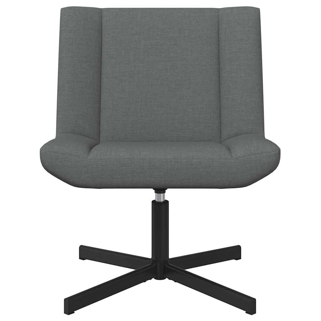 vidaXL Fotel obrotowy ciemnoszary 63 x 75 x 76 cm tkanina