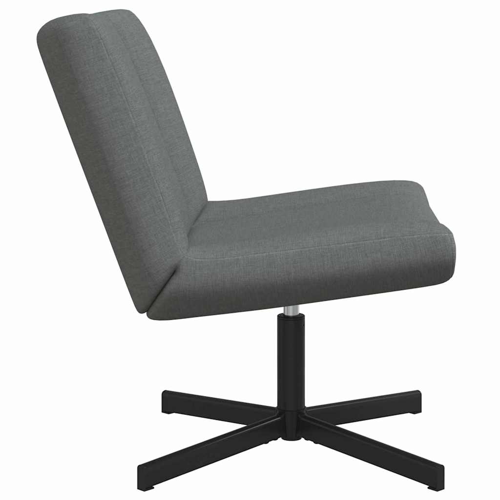 vidaXL Fotel obrotowy ciemnoszary 63 x 75 x 76 cm tkanina