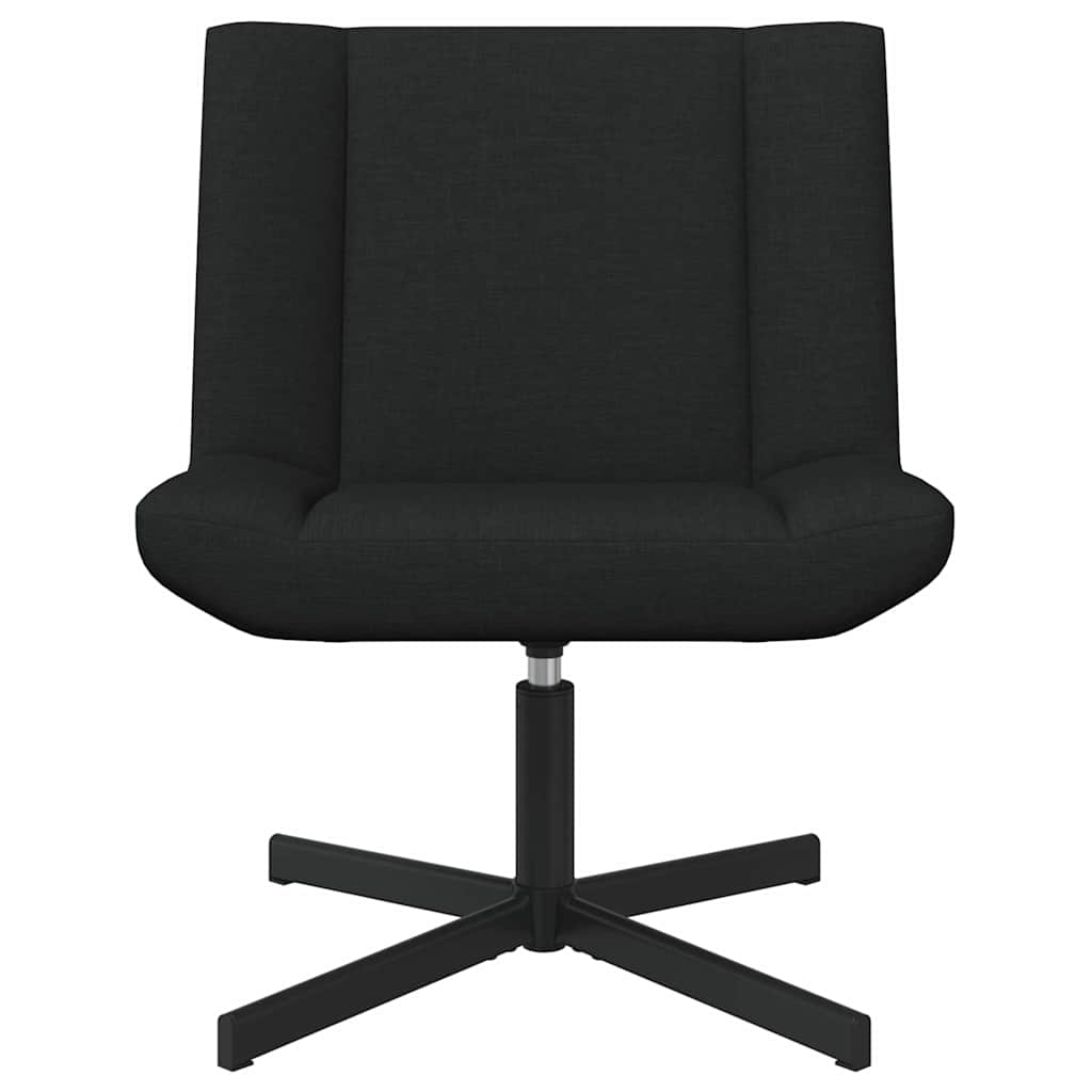 vidaXL Fotel obrotowy Czarny 63 x 75 x 76 cm tkanina