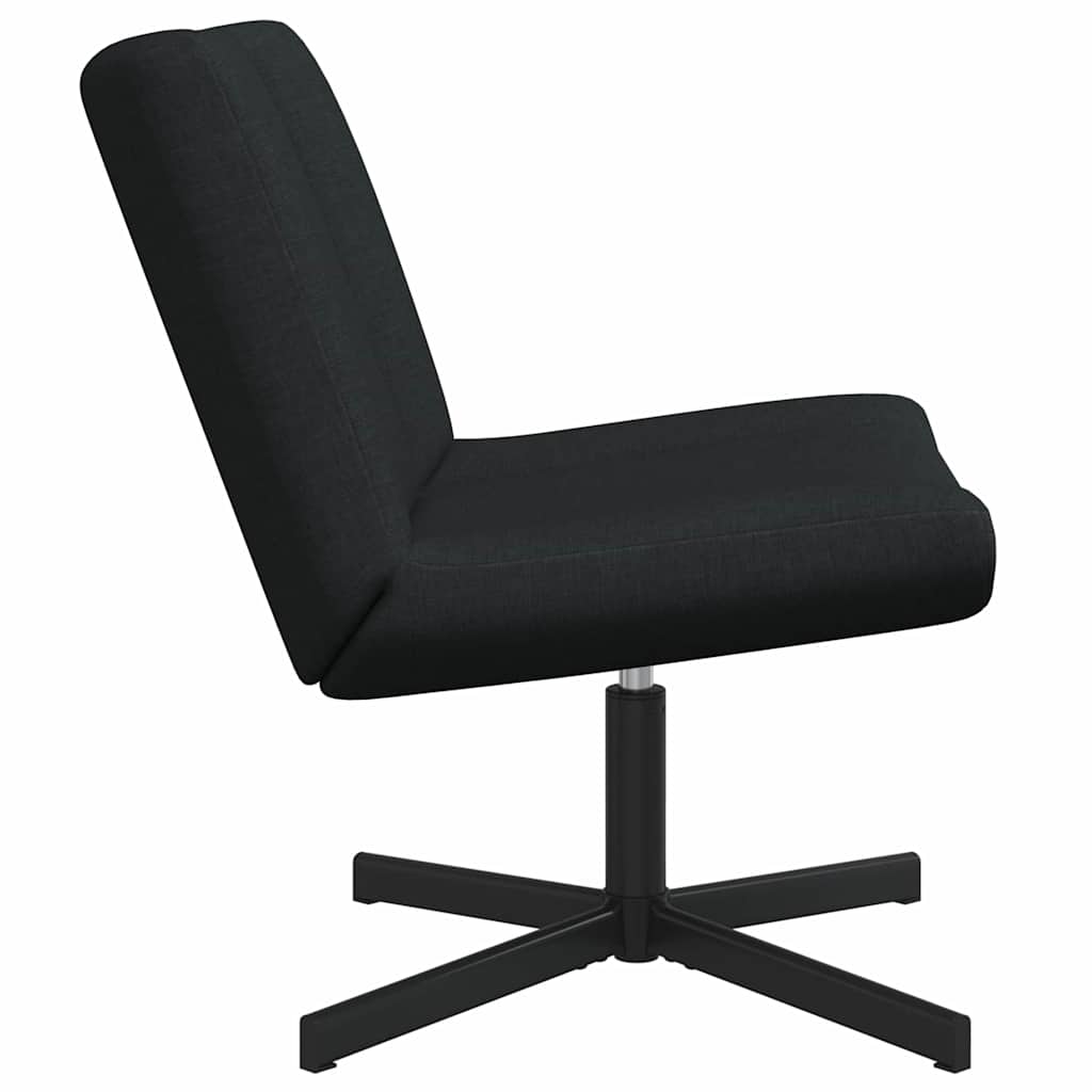 vidaXL Fotel obrotowy Czarny 63 x 75 x 76 cm tkanina