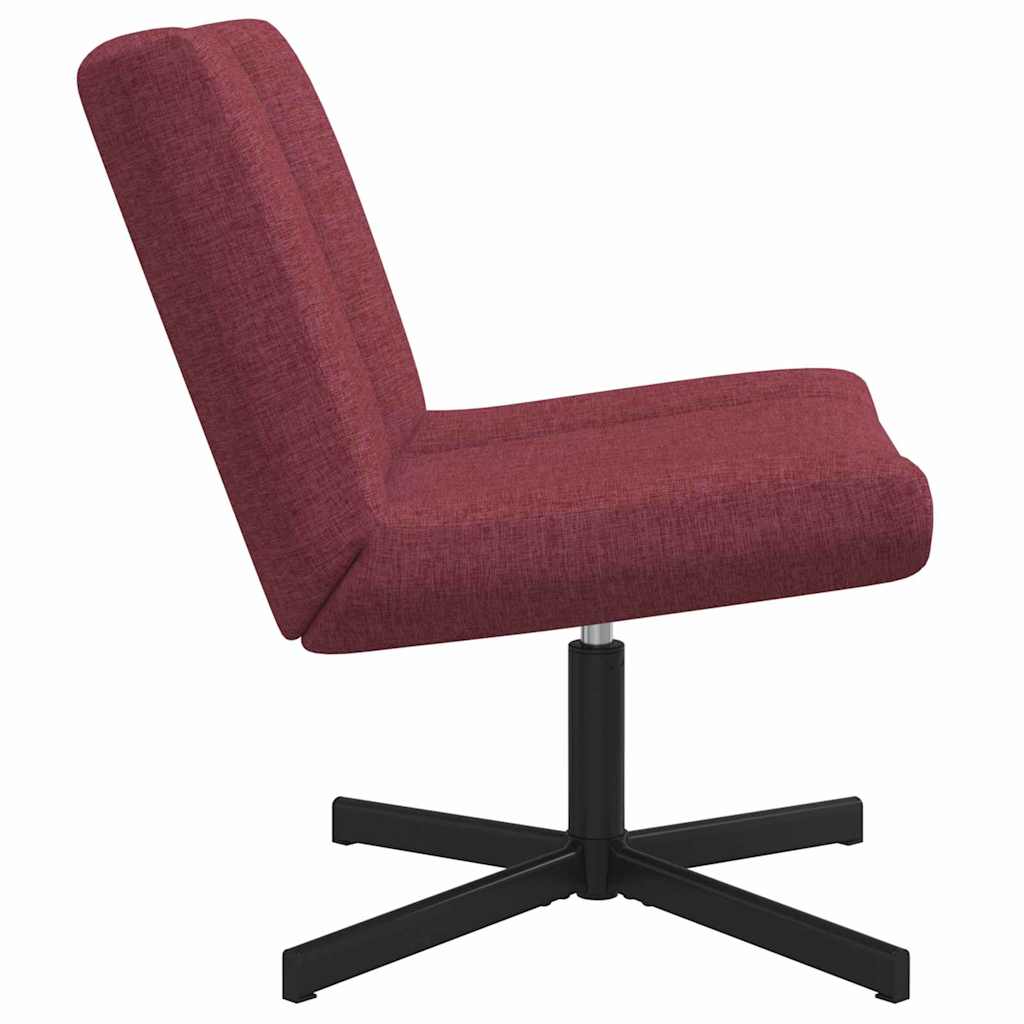 vidaXL Fotel obrotowy Czerwone wino 63 x 75 x 76 cm tkanina