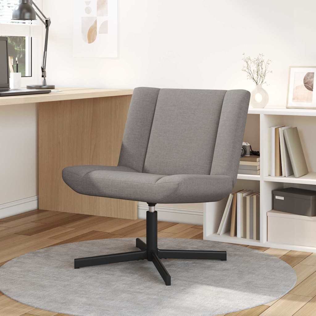 vidaXL Fotel obrotowy Ciemnoszary 63 x 75 x 76 cm tkanina