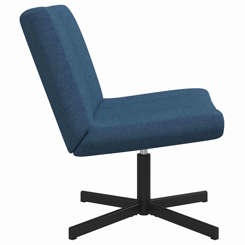 vidaXL Fotel obrotowy niebieski 63 x 75 x 76 cm tkanina