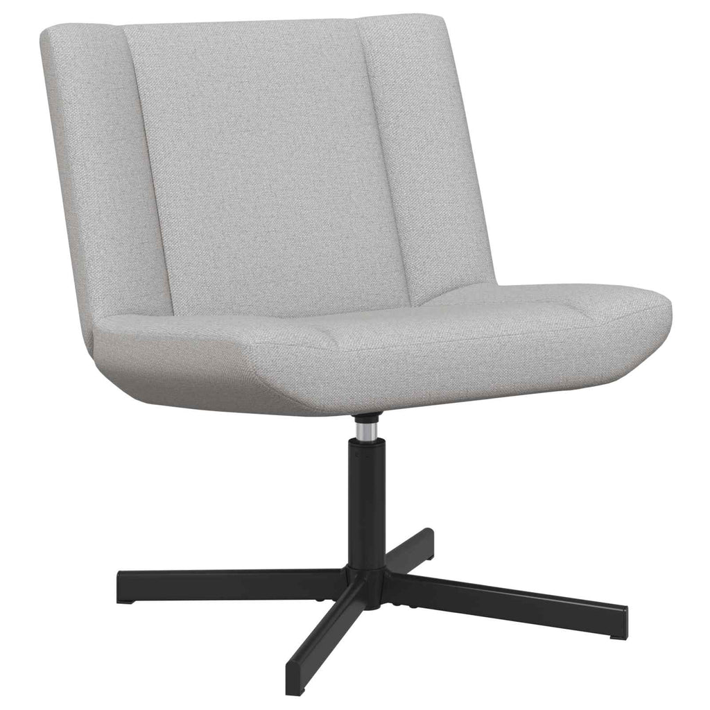 vidaXL Fotel obrotowy Szary chmur 63 x 75 x 76 cm tkanina