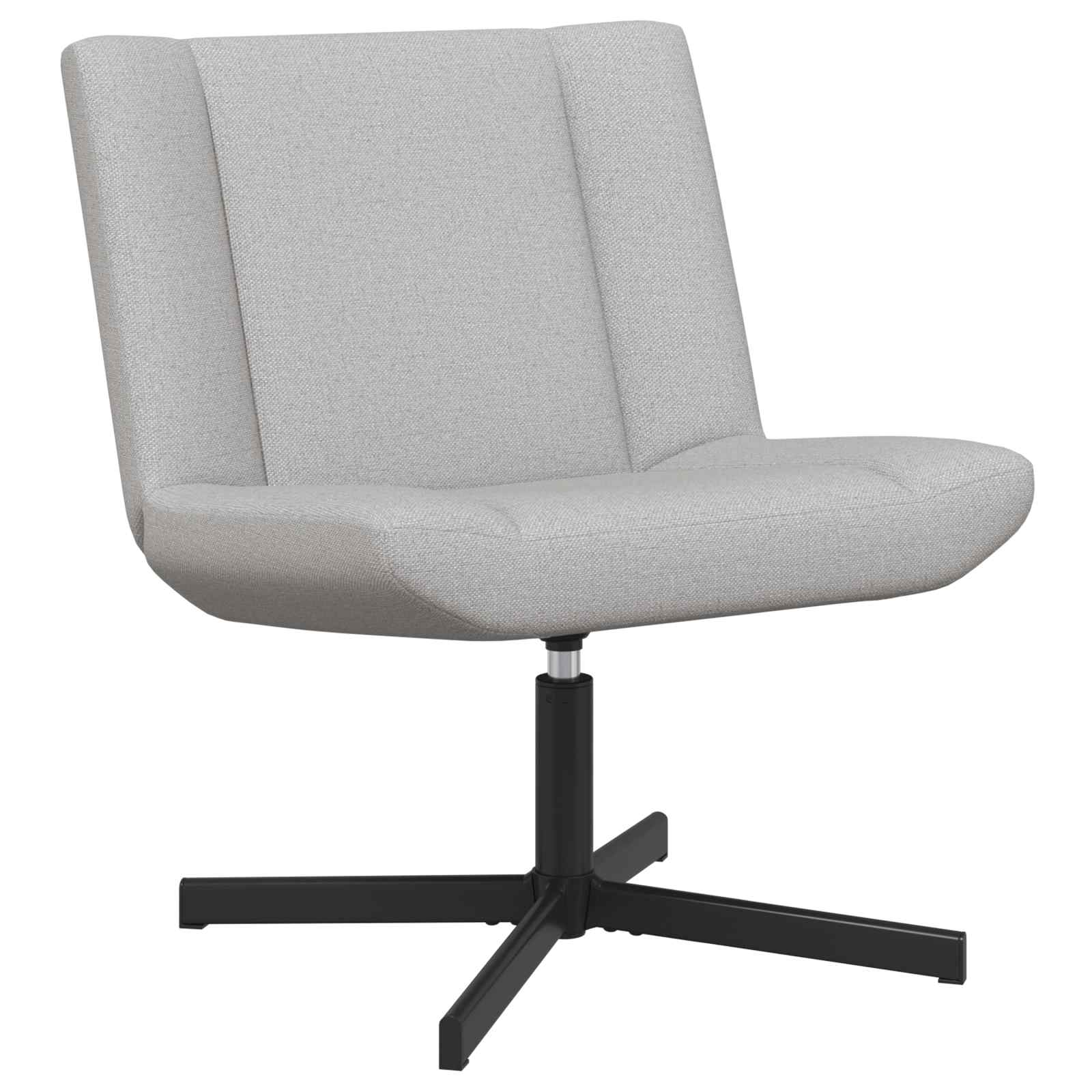 vidaXL Fotel obrotowy Szary chmur 63 x 75 x 76 cm tkanina