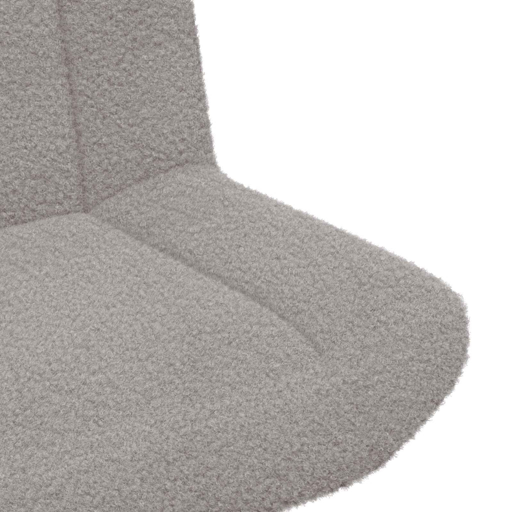 vidaXL Fotel obrotowy Jasnoszary 63 x 75 x 76 cm Owczy Skór