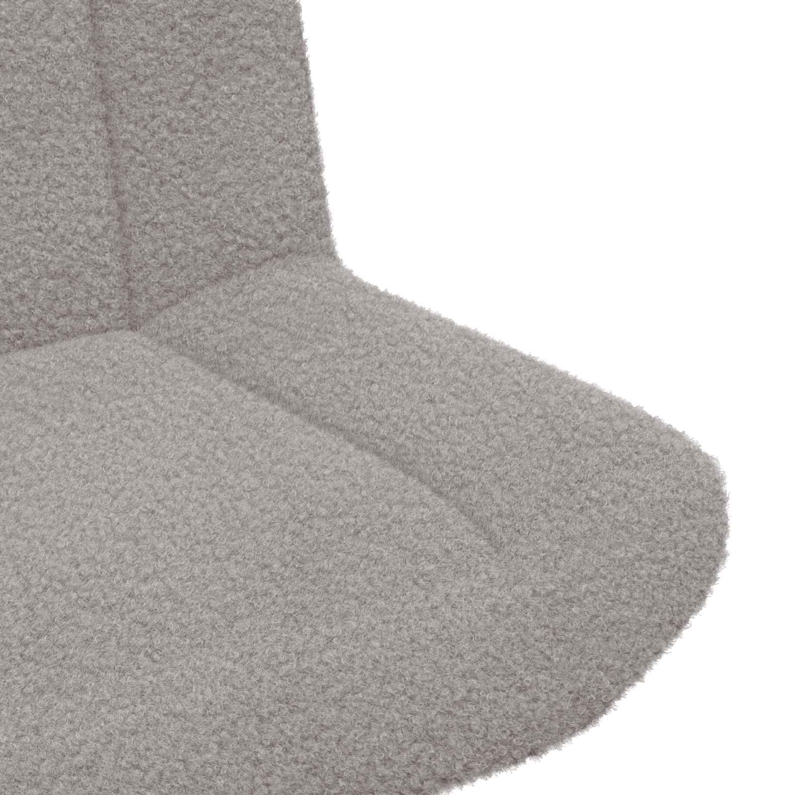 vidaXL Fotel obrotowy Jasnoszary 63 x 75 x 76 cm Owczy Skór