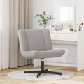 vidaXL Fotel obrotowy Jasnoszary 63 x 75 x 76 cm Owczy Skór