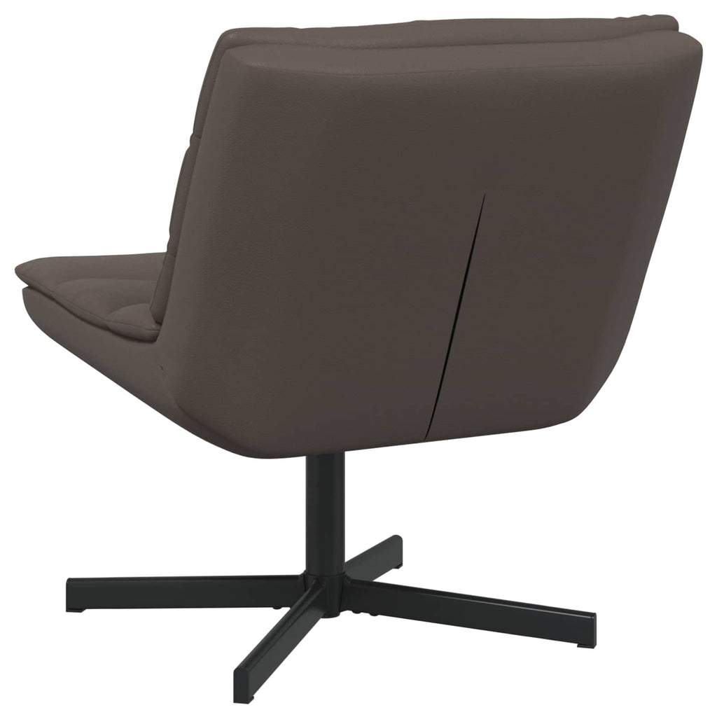 vidaXL Fotel obrotowy Brązowy 63 x 75 x 76 cm Błyszczący PU