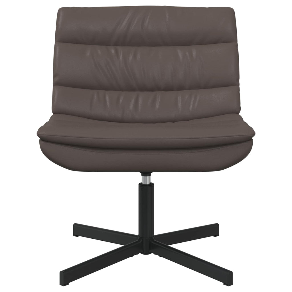 vidaXL Fotel obrotowy Brązowy 63 x 75 x 76 cm Błyszczący PU