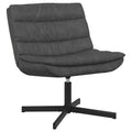 vidaXL Fotel obrotowy Czarny 63 x 75 x 76 cm Antyczny PU