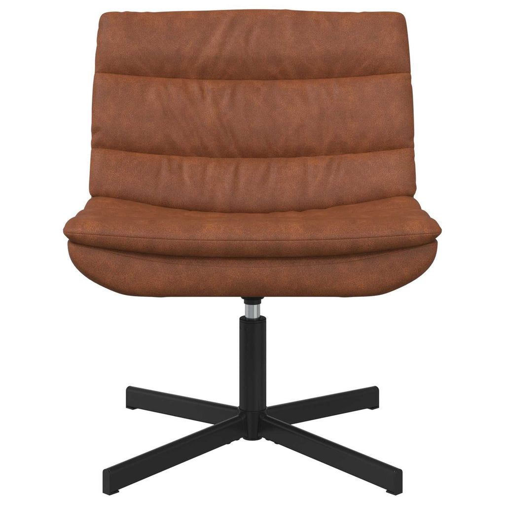 vidaXL Fotel obrotowy Brązowy 63 x 75 x 76 cm Antyczny PU