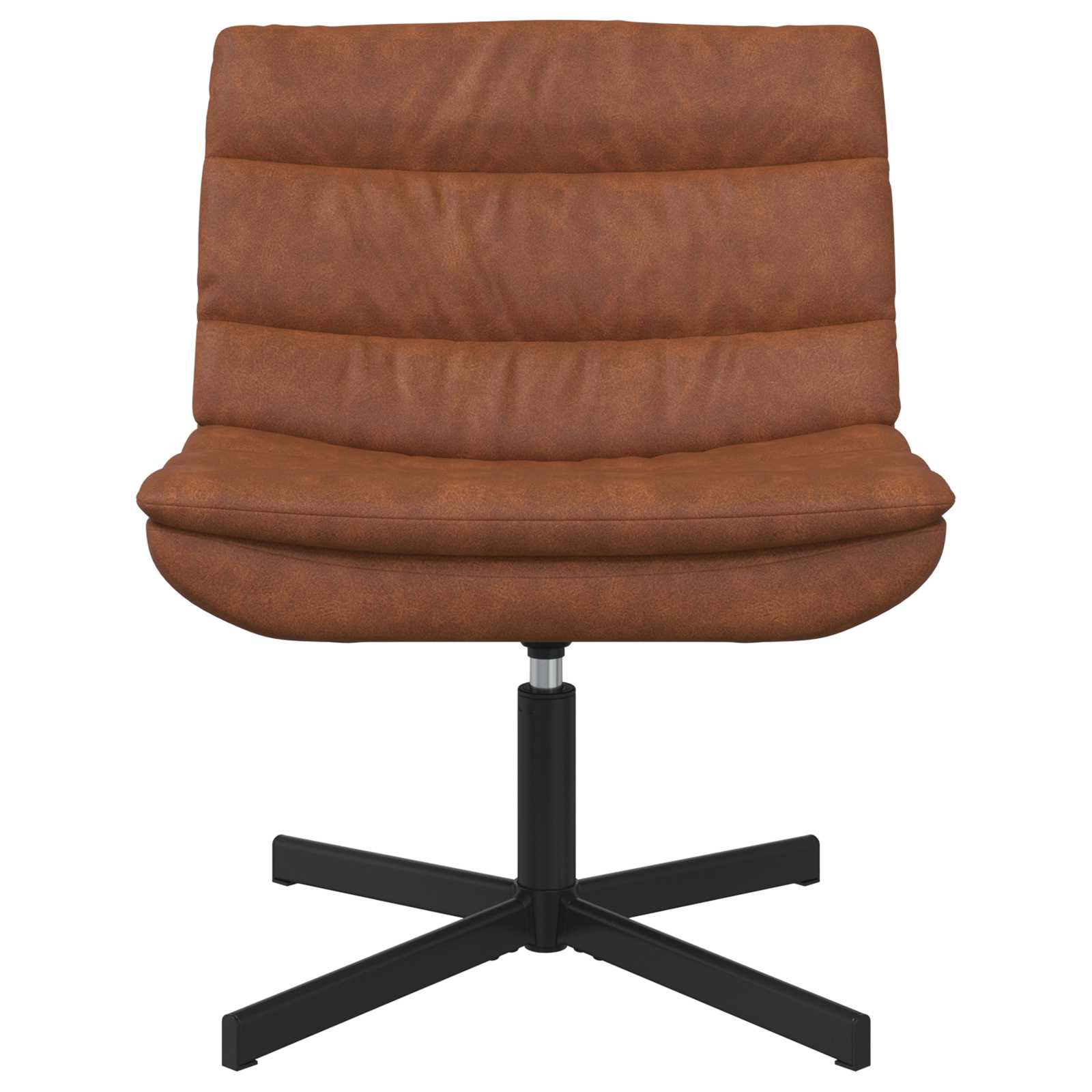 vidaXL Fotel obrotowy Brązowy 63 x 75 x 76 cm Antyczny PU