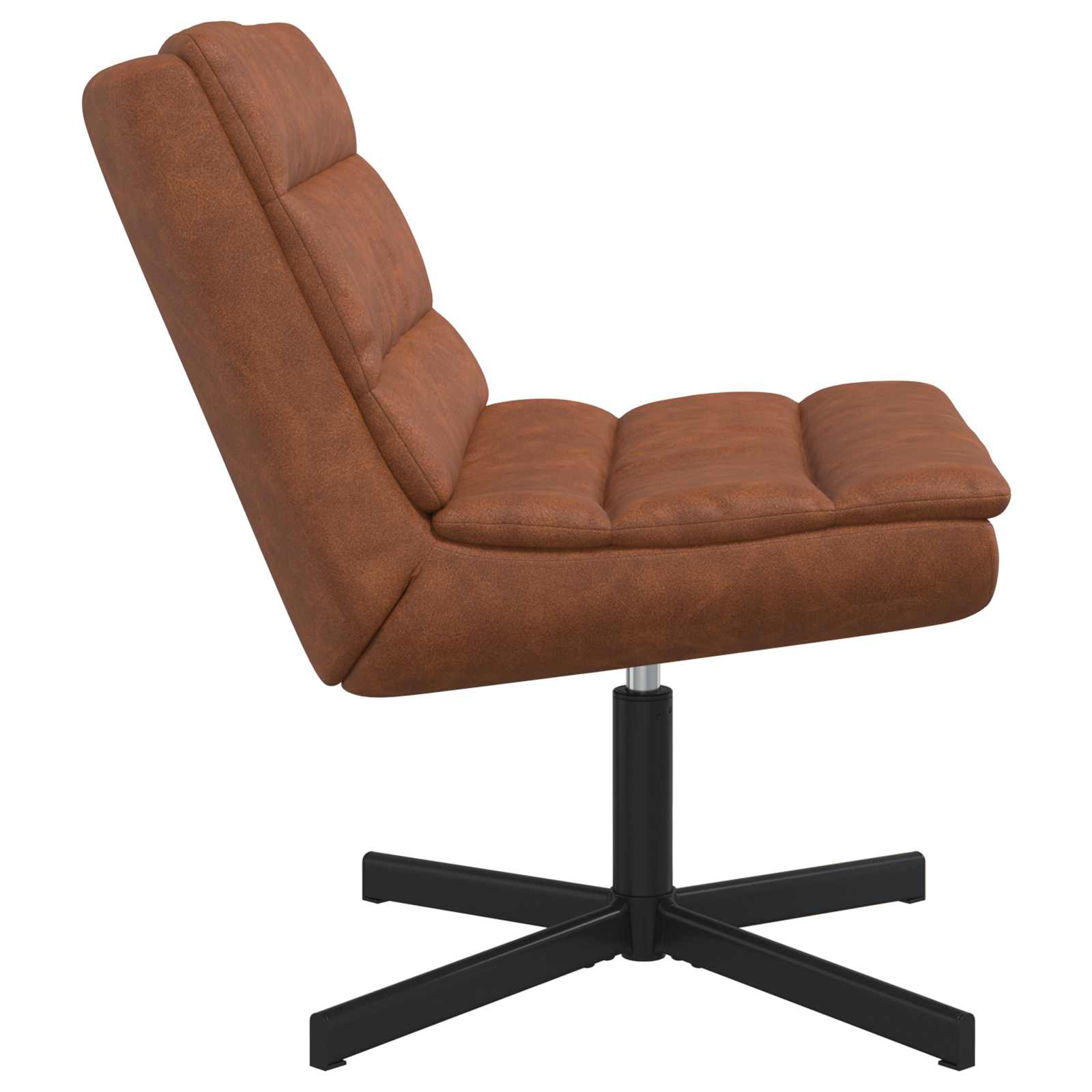 vidaXL Fotel obrotowy Brązowy 63 x 75 x 76 cm Antyczny PU