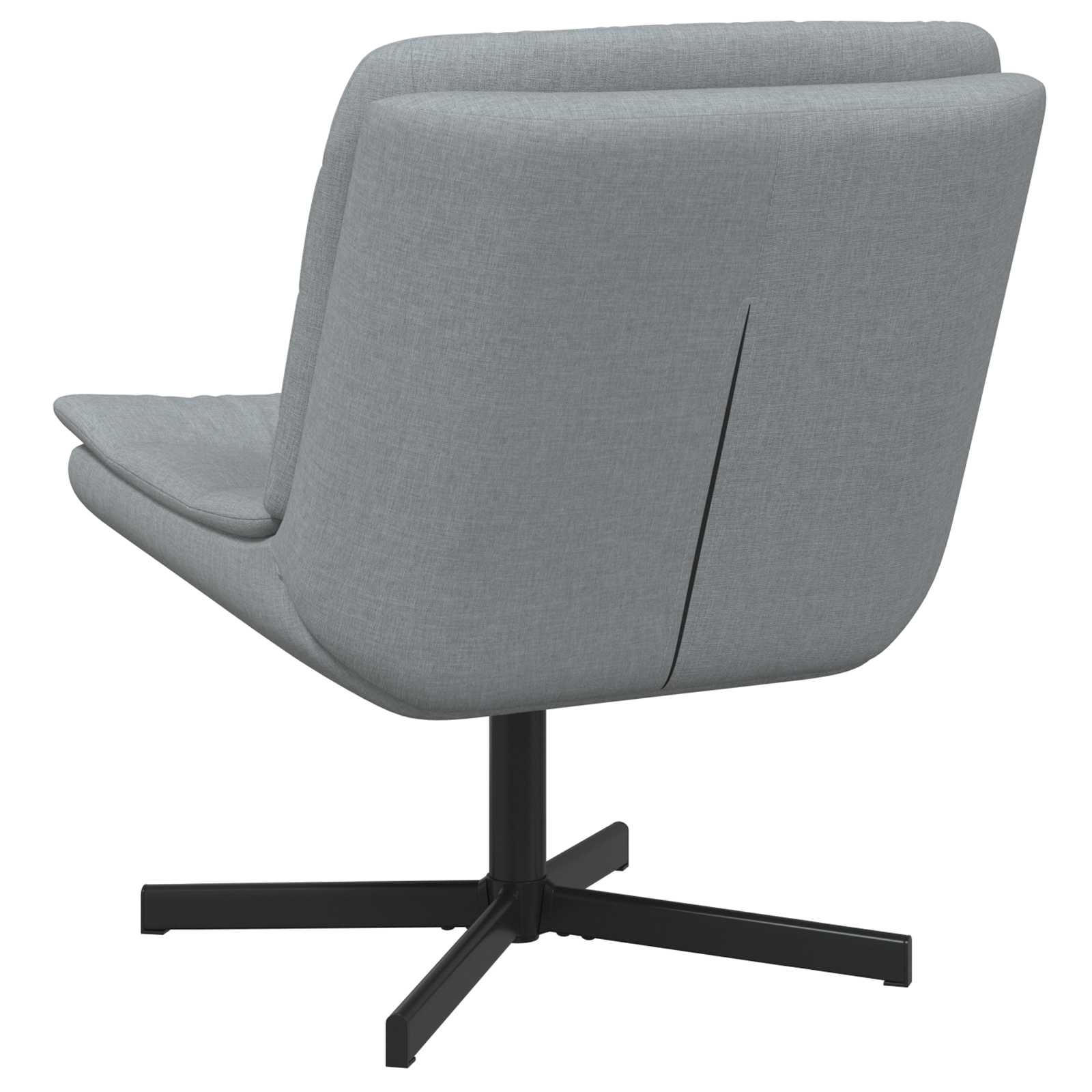 vidaXL Fotel obrotowy Jasnoszary 63 x 75 x 76 cm tkanina