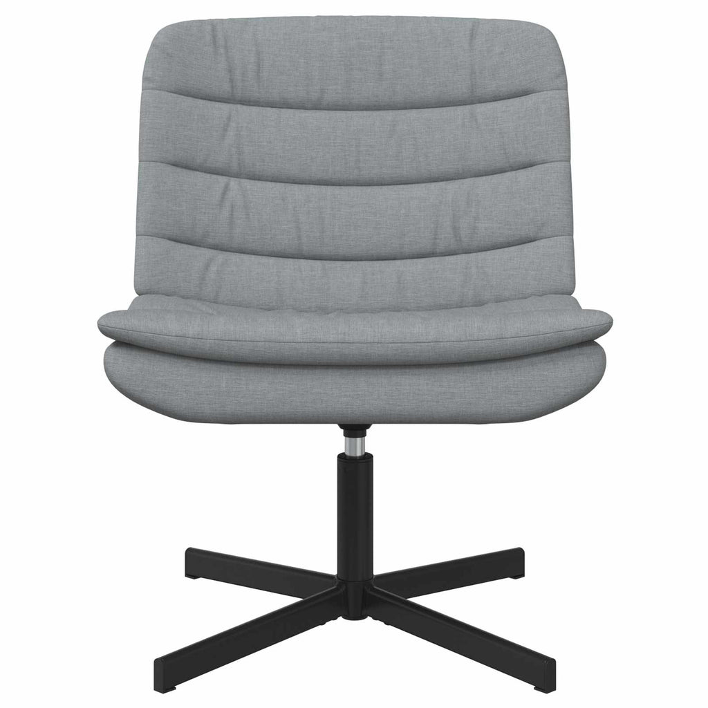 vidaXL Fotel obrotowy Jasnoszary 63 x 75 x 76 cm tkanina