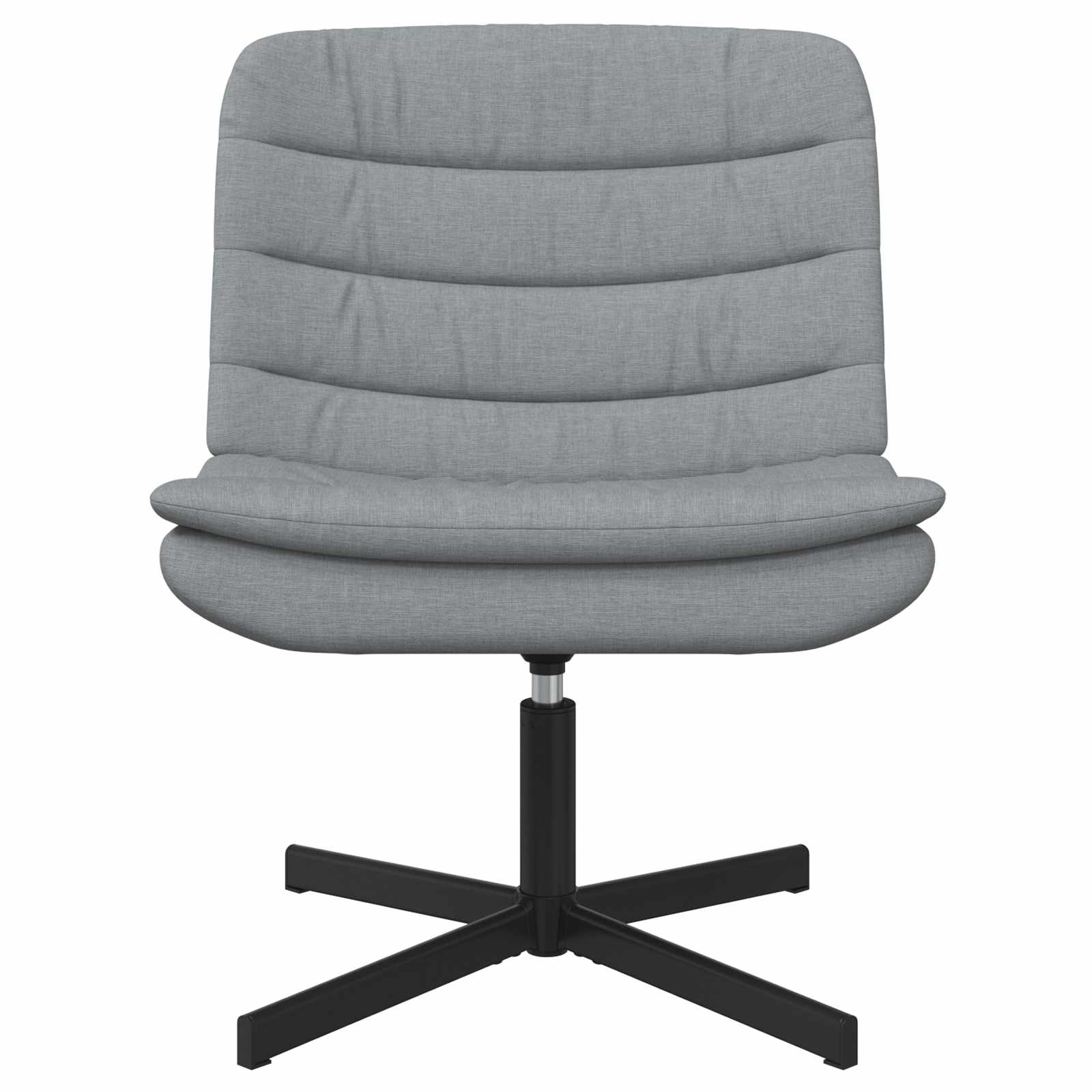 vidaXL Fotel obrotowy Jasnoszary 63 x 75 x 76 cm tkanina