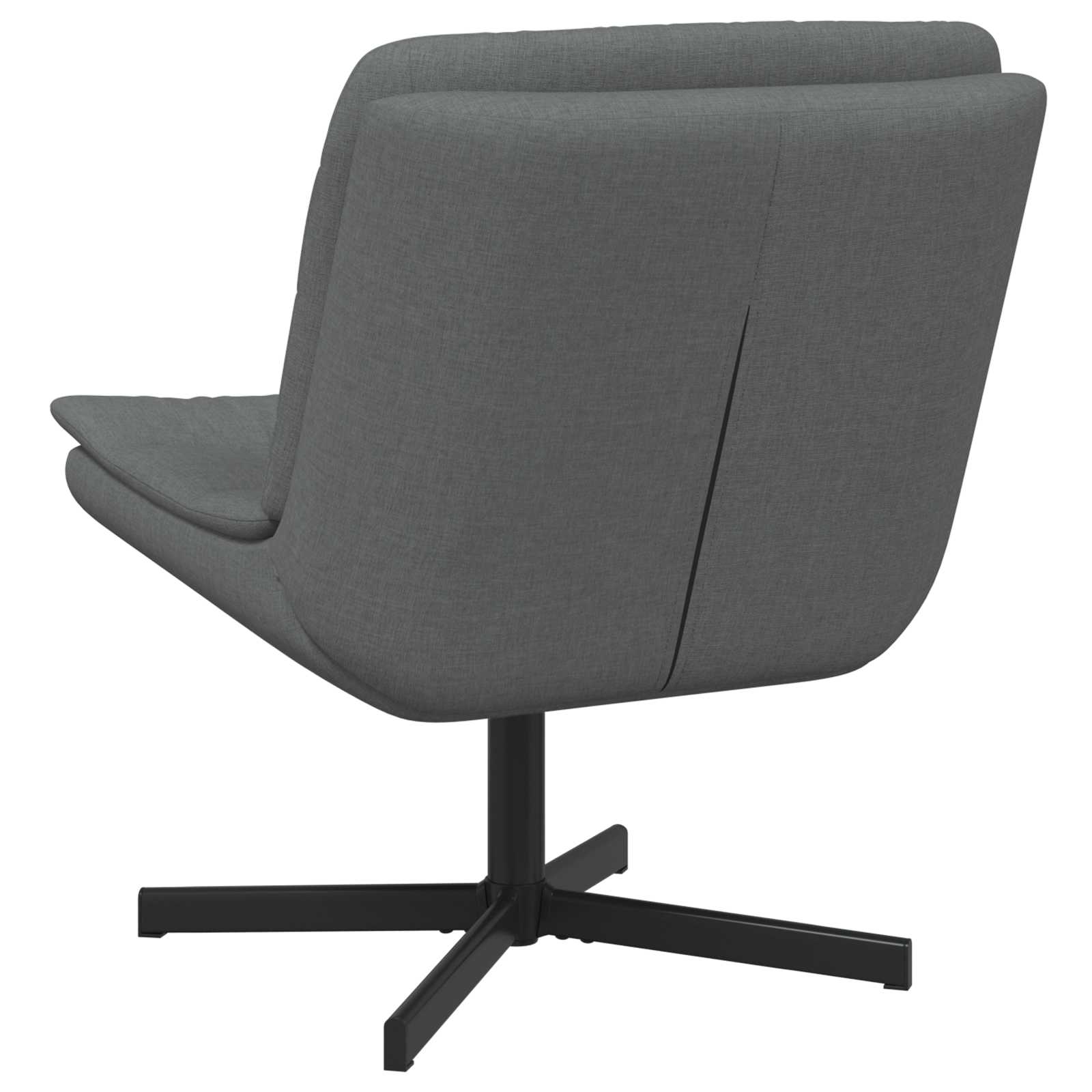 vidaXL Fotel obrotowy Ciemnoszary 63 x 75 x 76 cm tkanina