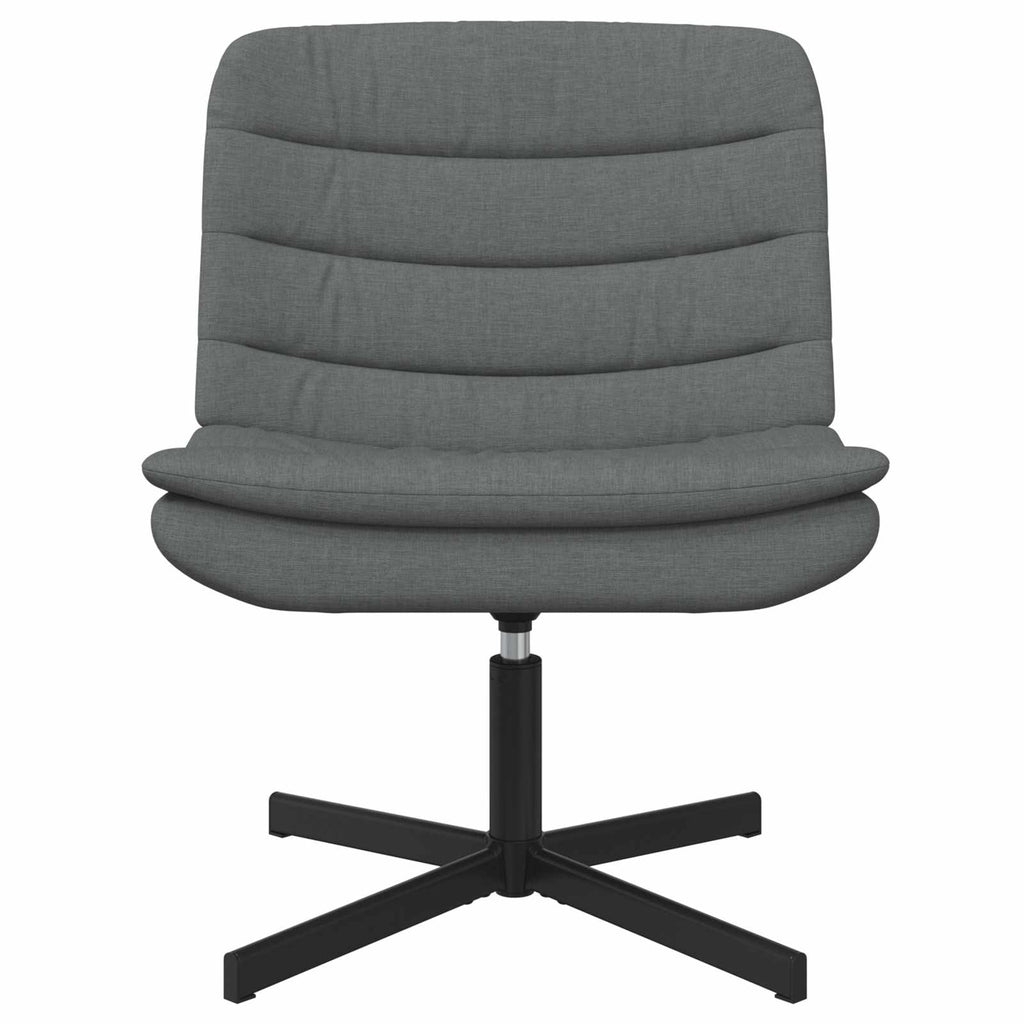 vidaXL Fotel obrotowy Ciemnoszary 63 x 75 x 76 cm tkanina