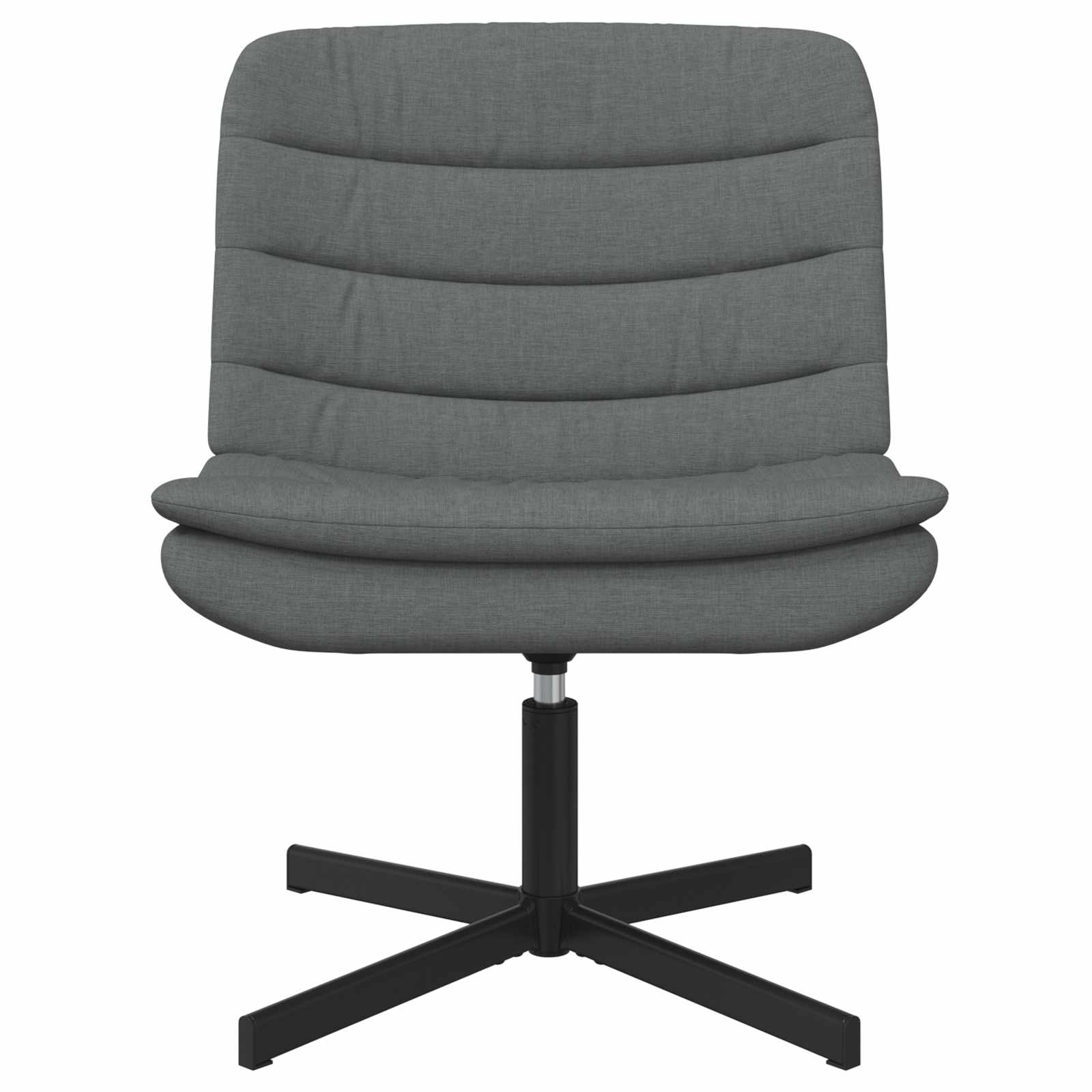 vidaXL Fotel obrotowy Ciemnoszary 63 x 75 x 76 cm tkanina