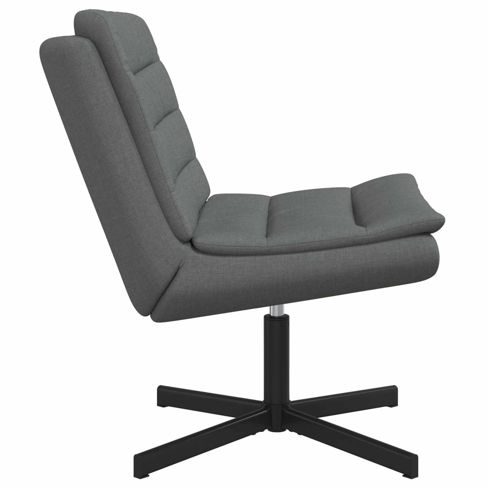 vidaXL Fotel obrotowy Ciemnoszary 63 x 75 x 76 cm tkanina