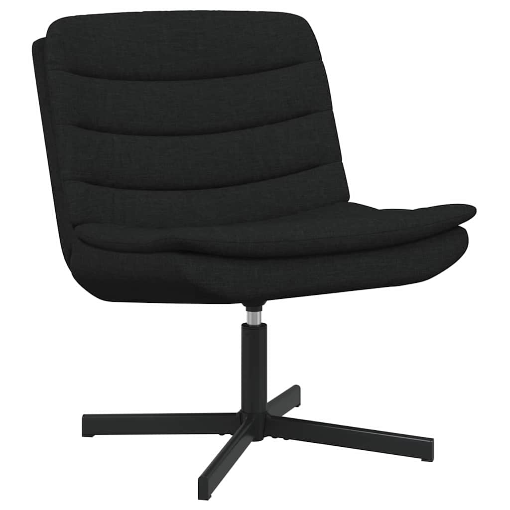 vidaXL Fotel obrotowy Czarny 63 x 75 x 76 cm tkanina