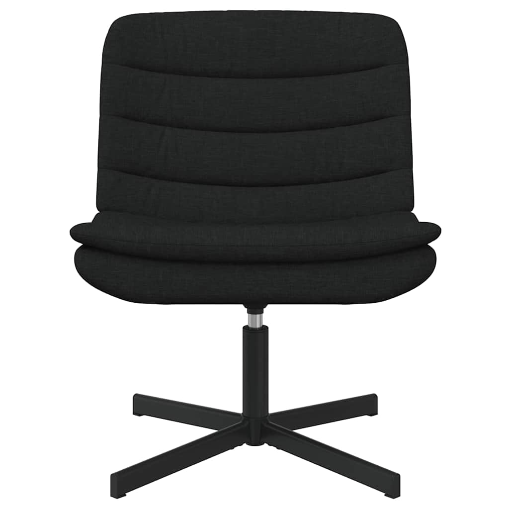 vidaXL Fotel obrotowy Czarny 63 x 75 x 76 cm tkanina