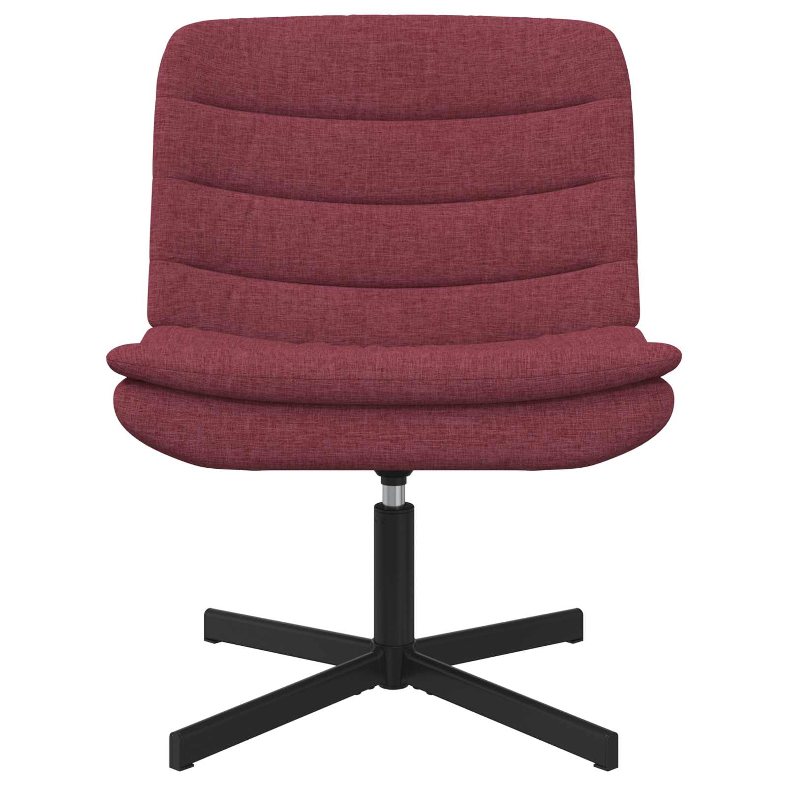 vidaXL Fotel obrotowy Czerwone wino 63 x 75 x 76 cm tkanina
