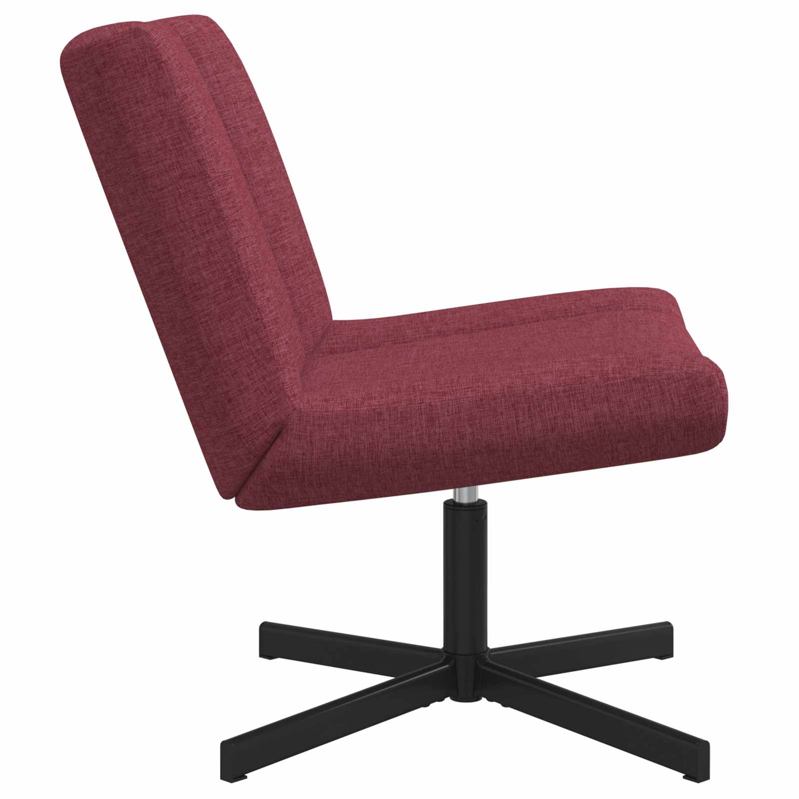 vidaXL Fotel obrotowy Czerwone wino 63 x 75 x 76 cm tkanina