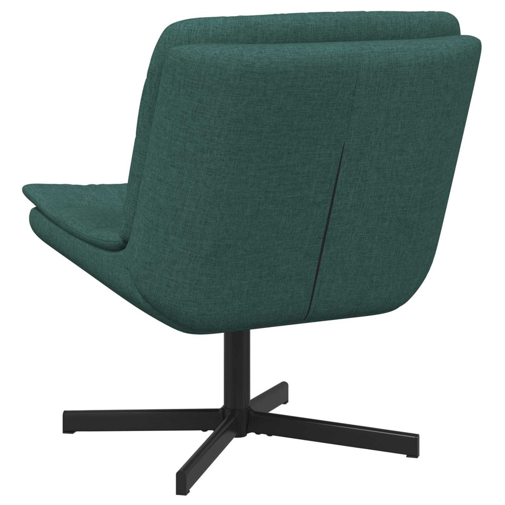 vidaXL Fotel obrotowy Ciemna zieleń 63 x 75 x 76 cm tkanina
