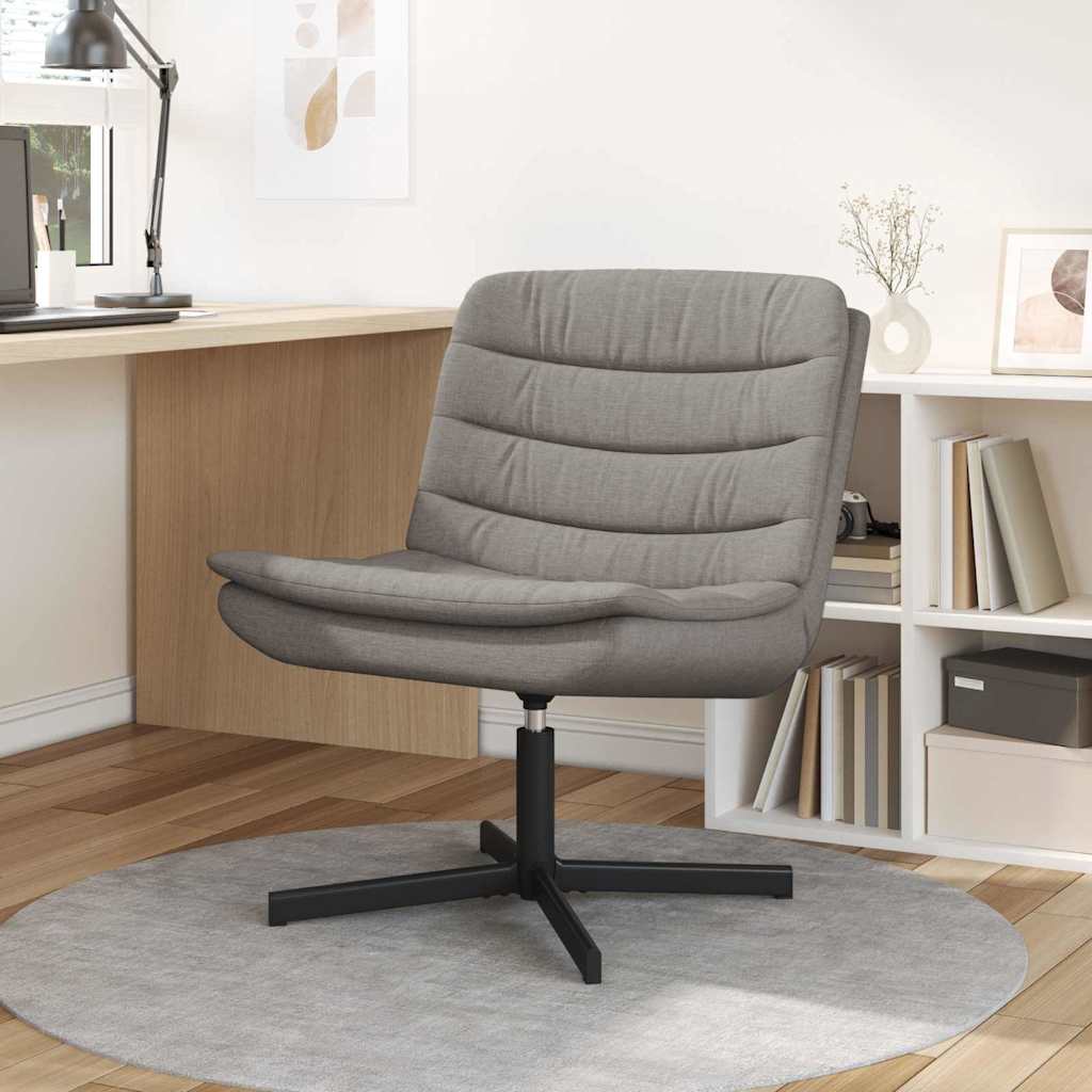 vidaXL Fotel obrotowy Ciemnoszary 63 x 75 x 76 cm tkanina