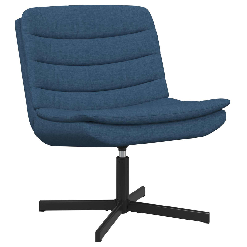 vidaXL Fotel obrotowy Niebieski 63 x 75 x 76 cm tkanina