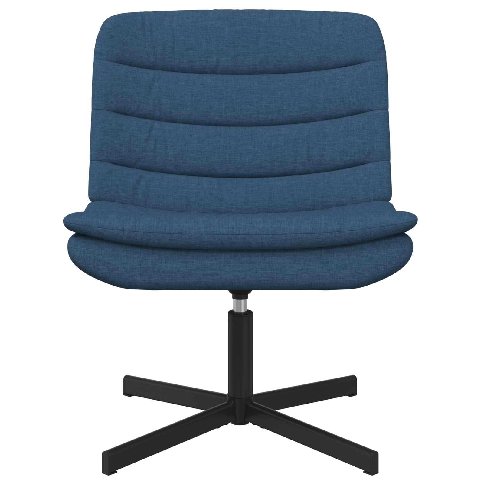 vidaXL Fotel obrotowy Niebieski 63 x 75 x 76 cm tkanina