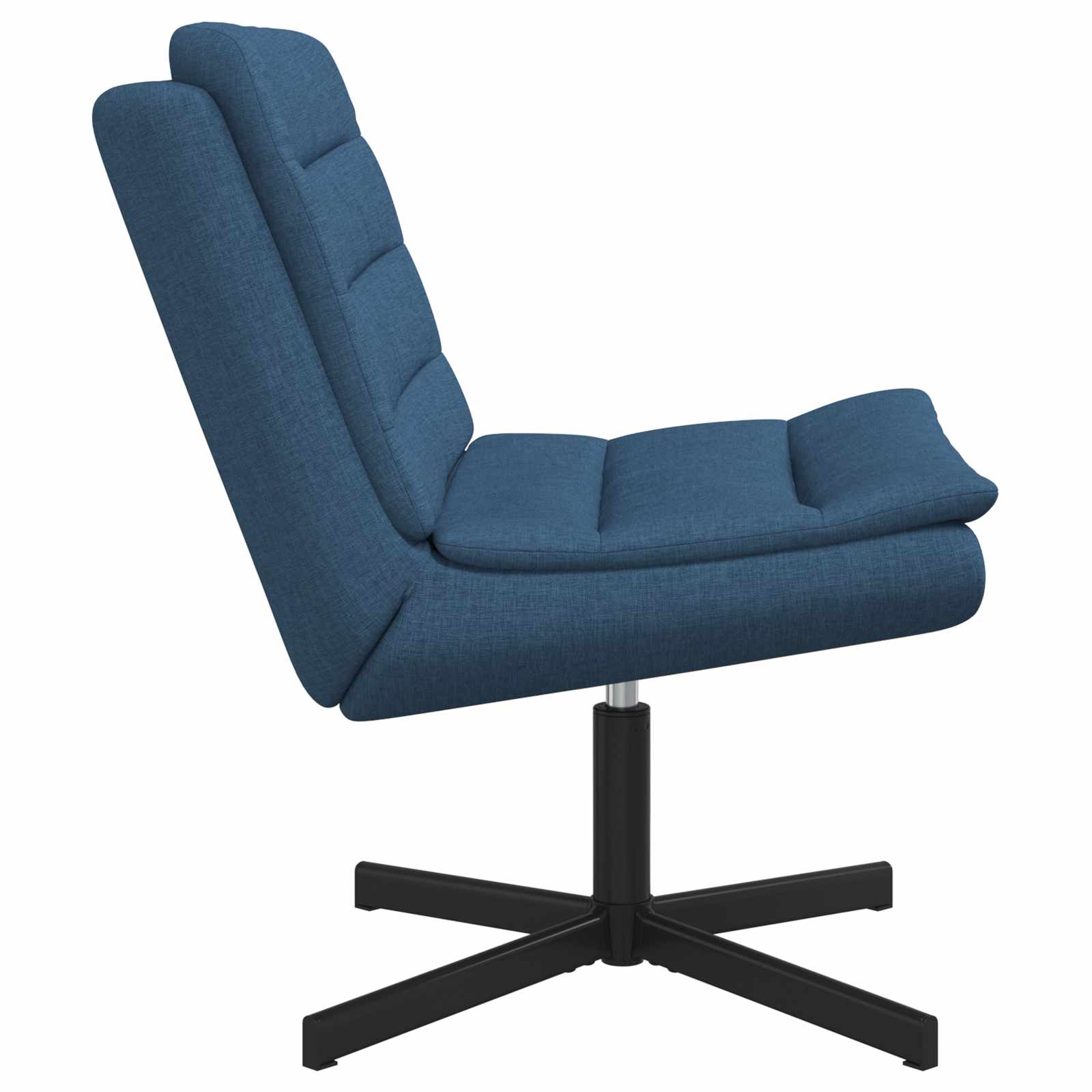 vidaXL Fotel obrotowy Niebieski 63 x 75 x 76 cm tkanina