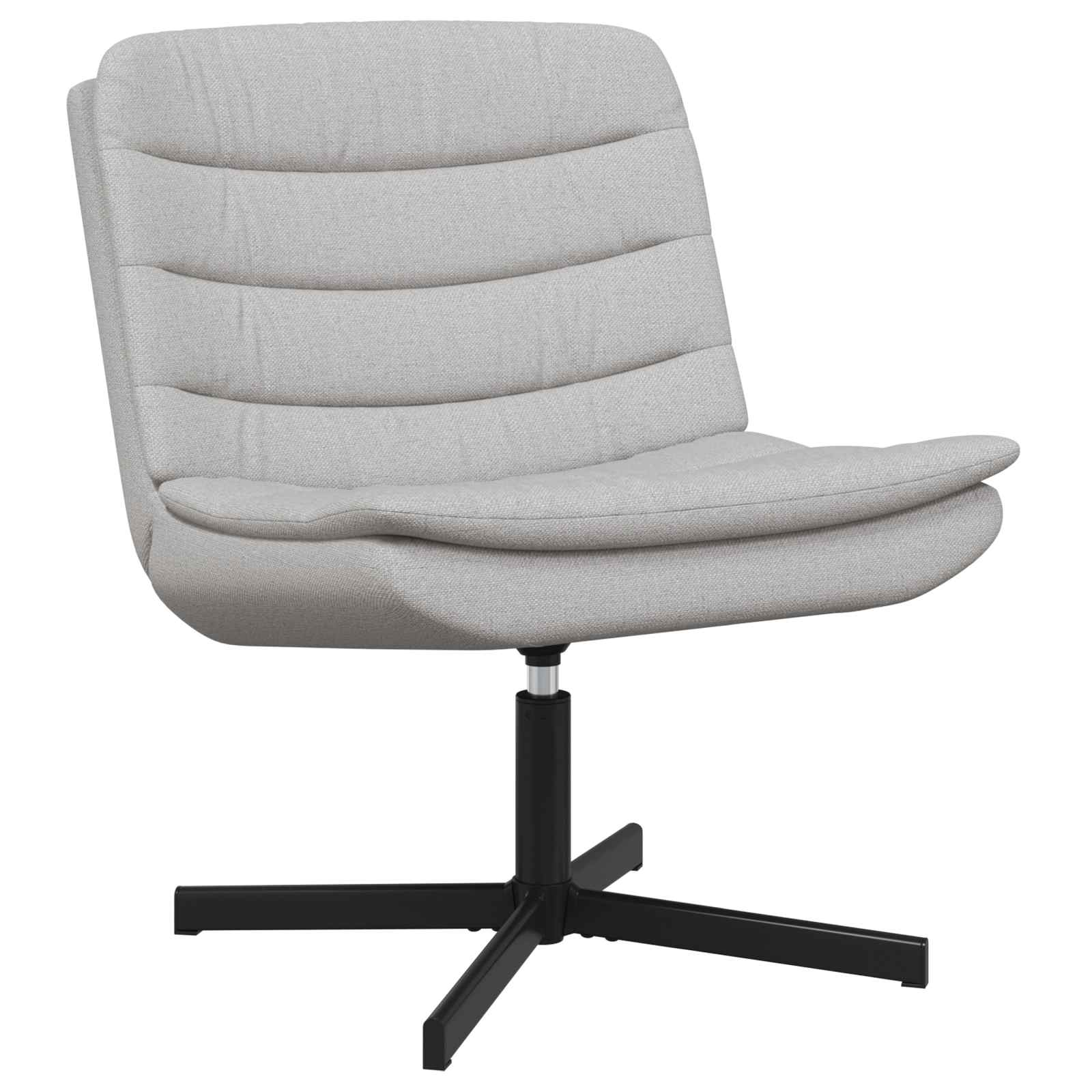 vidaXL Fotel obrotowy Szary chmur 63 x 75 x 76 cm tkanina